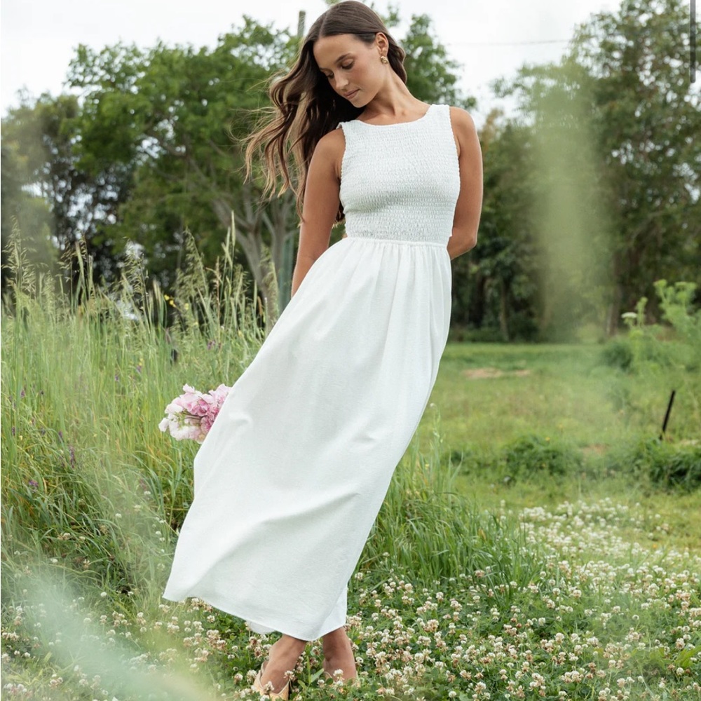 Petal & Pup White Maxi Dress